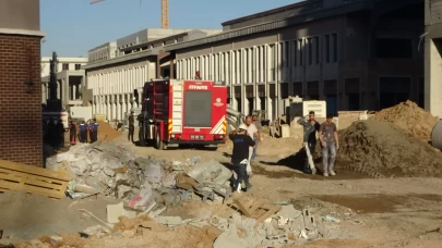 Malatya'da çarşı inşaatında göçük: 1 yaralı