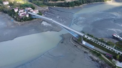 "Saklı cennet" Ayvacık'ta baraj suları çekildi