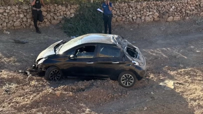 Otomobil şarampole yuvarlandı: 1 yaralı