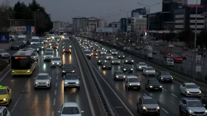 İstanbul'da trafik yoğunluğu yüzde 83 olarak ölçüldü