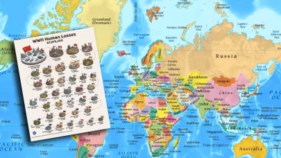 2. Dünya Savaşı’nda ülkelerin kayıpları… Sadece 1 ülkede 25 milyondan kayıp var.