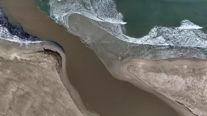 Mert Gölü denizle buluştu