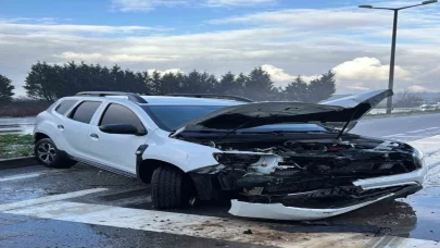 Bir anlık kayma, büyük tehlike! 8 kişi şans eseri yara almadan kurtuldu!