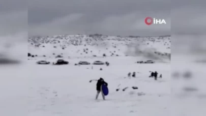 Ankara’da kar sevinci: Vatandaşlar Kirazyanı Yaylası’na akın etti