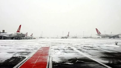 Sabiha Gökçen Havalimanı’nda kar alarmı: Birçok sefer iptal edildi