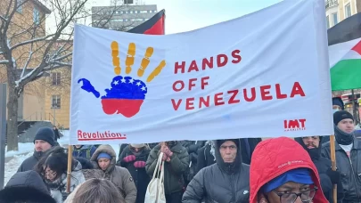 Stockholm’de ABD ve İsrail protestosu