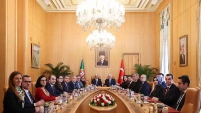 Numan Kurtulmuş, Portekiz Meclis Başkanı Aguiar-Branco’yu ağırladı