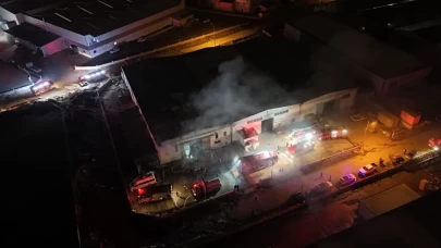 Mobilya tesisi alevlere teslim oldu