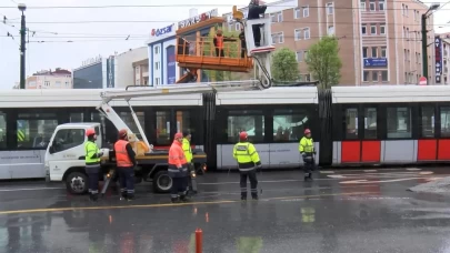 İstanbul'da Kabataş-Bağcılar Tramvay Hattı'nda teknik arıza