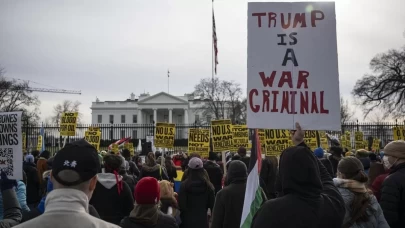 Beyaz Saray önünde Venezuela isyanı: ABD müdahalesine sert tepki