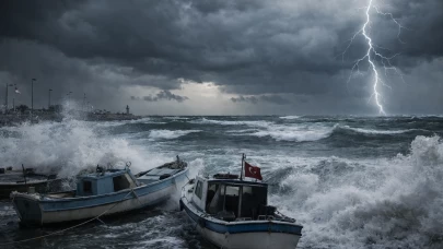 Bozcaada ve Gökçeada feribot seferlerine fırtına engeli
