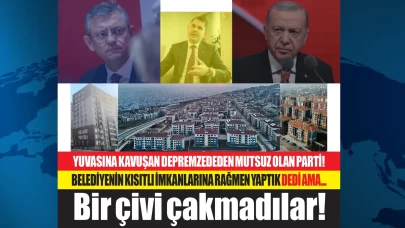 455 bin 357 depremzedenin yuvasına kavuşmasını hazmedemeyen Özgür Özel, tebrik edeceğine köstek olmaya çalışıyor!