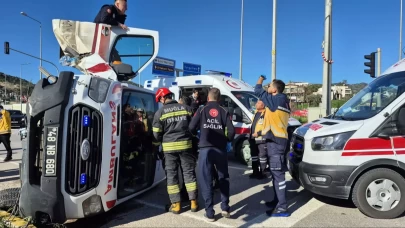 Muğla’da ambulans devrildi: Hasta ve sağlık çalışanları yaralandı