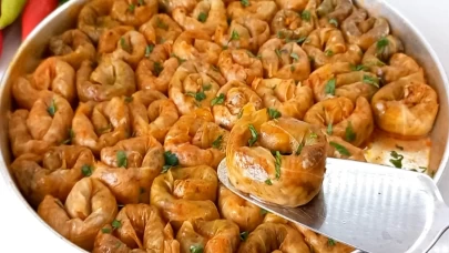 Fırında etli lahana sarması tarifi!