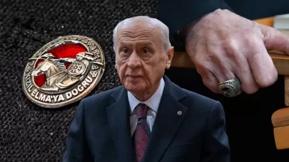 MHP Lideri Devlet Bahçeli'den "Kızıl Elma" vurgulu yüzük ve rozet