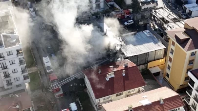 Maltepe'de patlama sesleri! Alevler etrafı sardı...