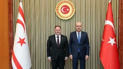 Numan Kurtulmuş, KKTC Meclis Başkanı Ziya Öztürkler ile görüştü