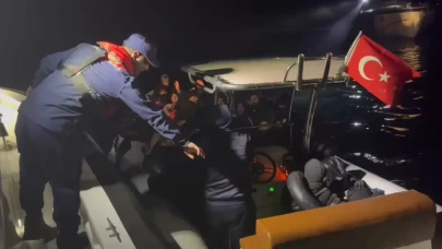 Urla açıklarında göçmen operasyonu: 11'i çocuk 28 kişi yakalandı!