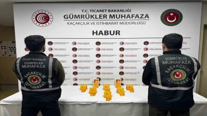 Ayakkabıların içinden servet çıktı! Habur’da 41 kilo altın ele geçirildi