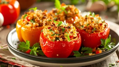 Fırın torbasında lokum gibi biber dolması tarifi