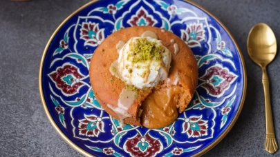 Akışkan kıvamlı pekmezli tahin sufle