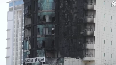 İran saldırılarının ardından Bahreyn'de bazı konutlarda oluşan hasar görüntülendi