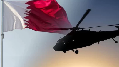 Katar'da askeri helikopter düştü!
