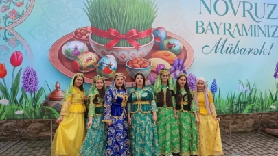 Azerbaycan’da Nevruz coşkusu tarihi Ateşgah’tan yükseldi!
