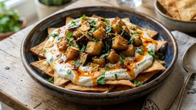 Tortilla çıtırı ve patlıcanın ihtişamlı buluşması