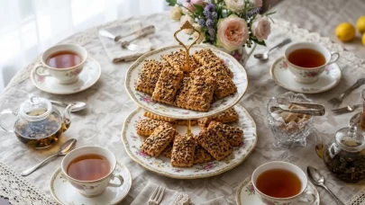 Ağızda dağılan mısır unlu ve pekmezli tuzlu kurabiye!