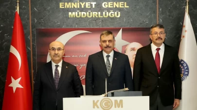 İçişleri Bakanı Mustafa Çiftçi’den KOM Başkanlığı’na ziyaret