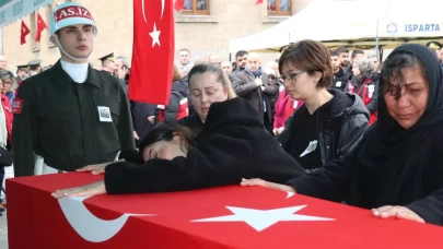 Katar'da şehit olan binbaşı Taştekin son yolculuğuna uğurlandı