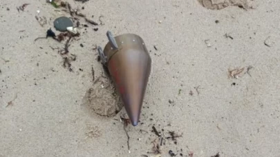 Çatalca sahilinde hareketli dakikalar! Kıyıya füze başlığı vurdu