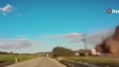 Hizbullah'ın balistik füzesi Elah Vadisi'nde hedef aldı! O anlar kamerada