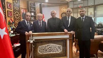 MHP Kocaeli İl Başkanı Akın, MHP Lideri Devlet Bahçeli'yi makamında ziyaret etti