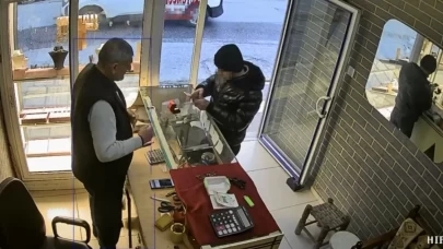 Nusaybin'de kuyumcudan 60 bin lira değerinde altın yüzüğü çalan şüpheli müşteri kılığıyla kaçtı!