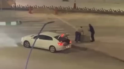 Karabük'te kaldırım taşları böyle çalmışlardı! 2 şüpheli yakalandı