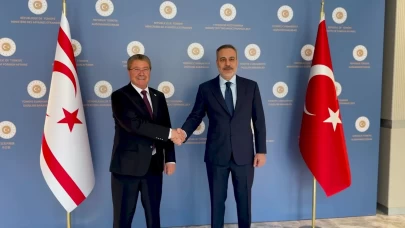 KKTC Başbakanı Üstel Ankara'da: Bakan Fidan ile bir araya geldi
