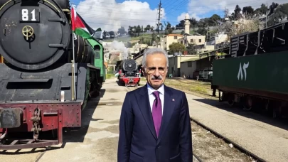 Bakan Uraloğlu Hicaz Demiryolu’nda: İlk TIR Türkiye’ye uğurlandı