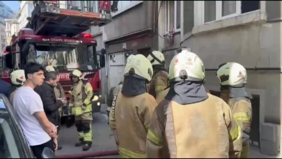 Bodrum katta yapılan kaynak yangın çıkardı!