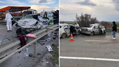 Eskişehir-Ankara yolunda katliam gibi kaza!