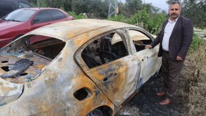 Hatay’da kan donduran olay! Aracını ateşe veren şahsı kamerada izleyince şoke oldu