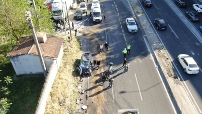 Karşı şeride daldı: 1'i polis 3 kişi hayatını kaybetti, yaralılar var