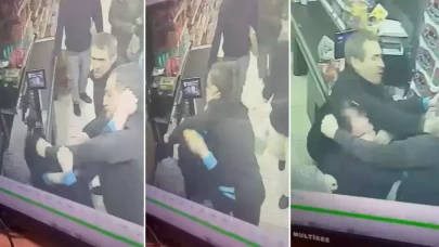 Kasiyere yumruk atıp başını kasaya vurdu