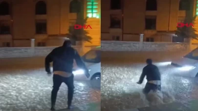 Midyat’ta göle dönen sokakta kimse buna inanamadı