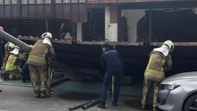 Ankara'da platform caddeye yıkıldı: Üç kişi yaralandı
