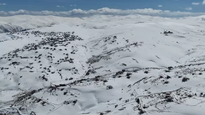 2 Bin 200 Rakımda kar manzarası