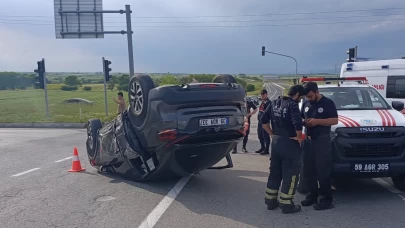 Saray'da kavşakta feci çarpışma