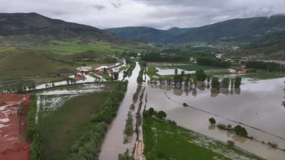 Tokat’ta sağanak taşkına yol açtı: Araziler su altında kaldı