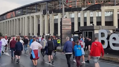 Final öncesi taraftarlar Beşiktaş Park'a akın etti
